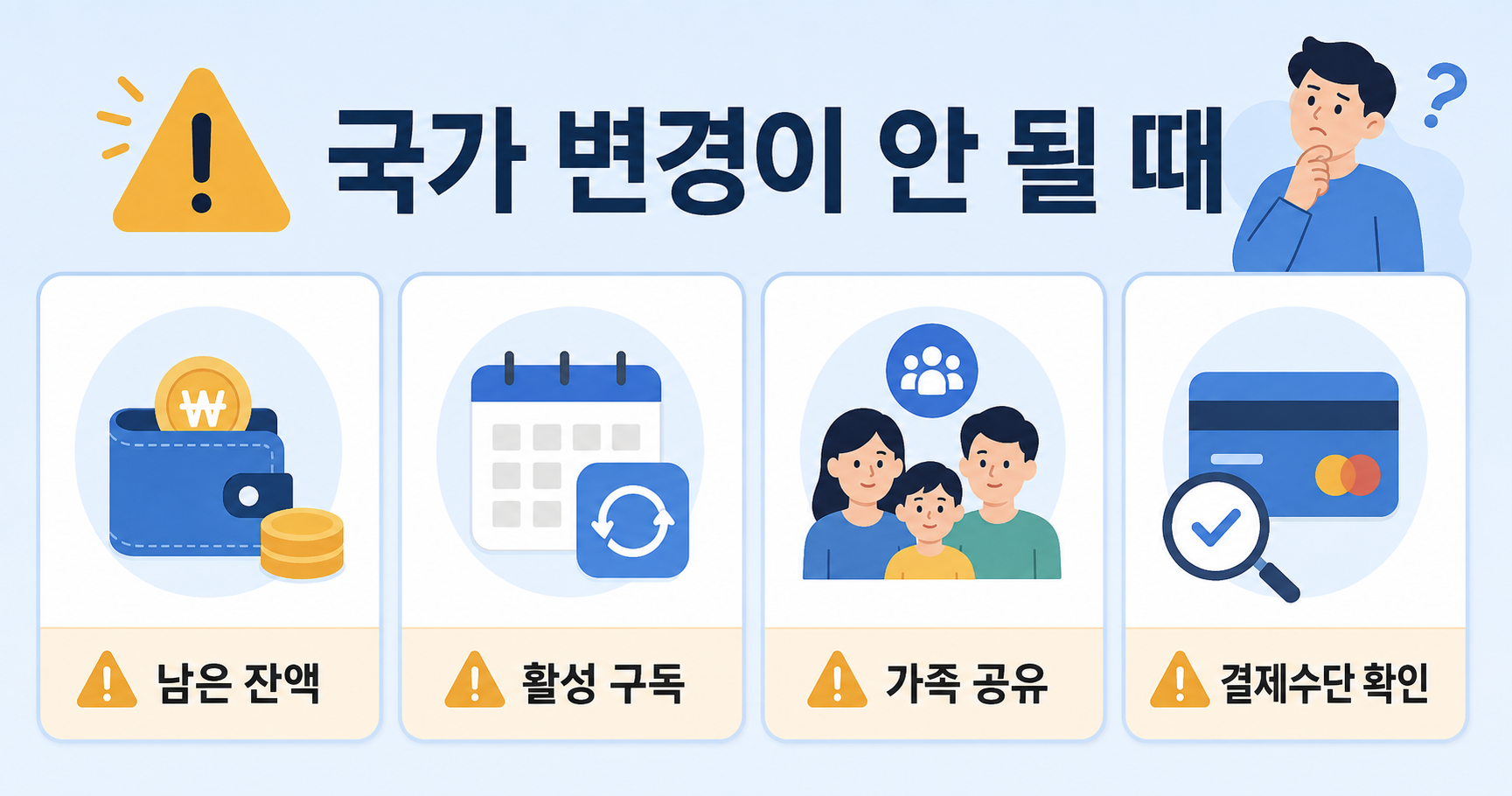 애플 계정 국가 변경이 안 될 때 확인할 원인과 해결방법