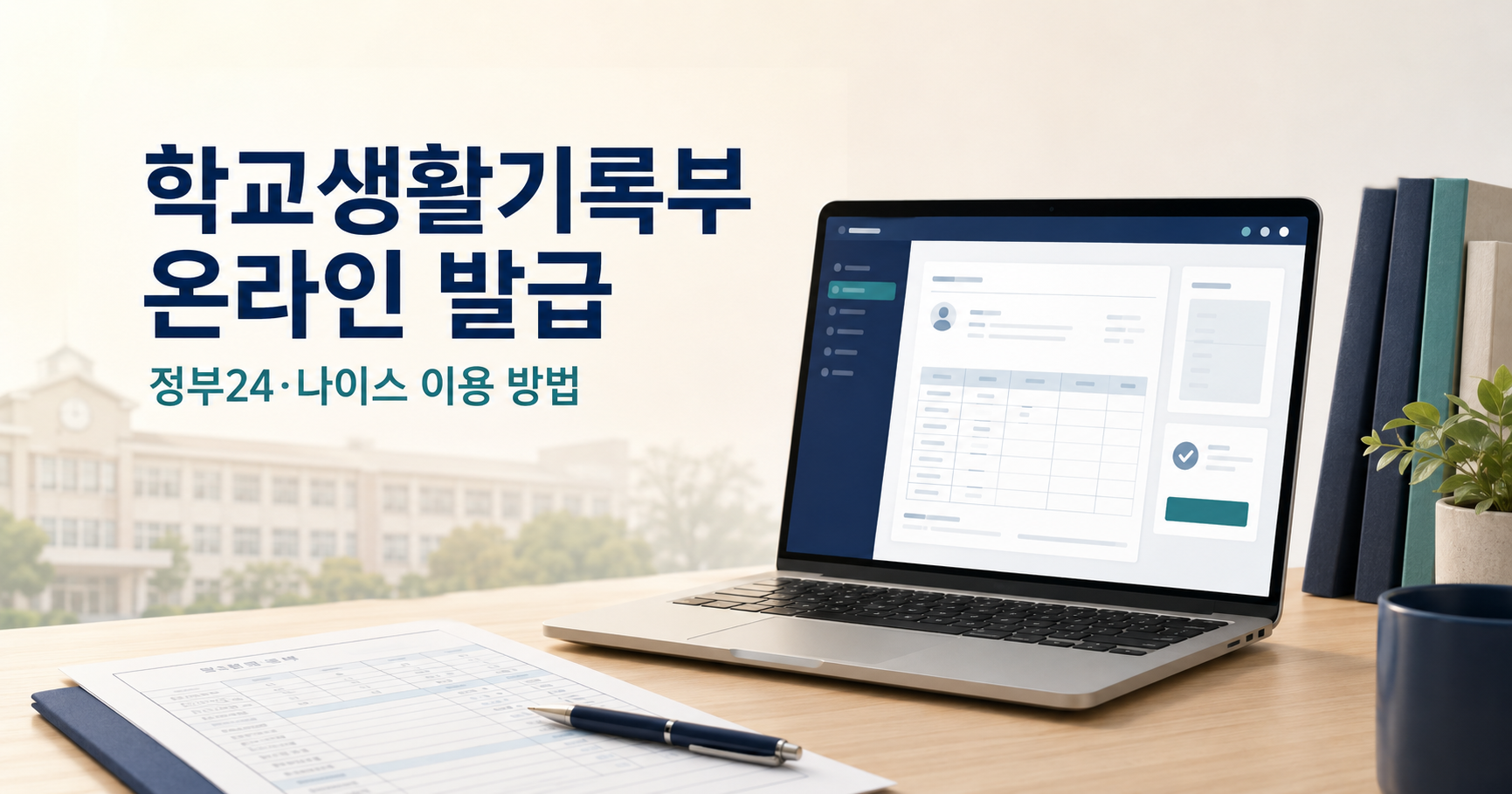 학교생활기록부 온라인 발급 방법｜정부24·나이스 조회 차이