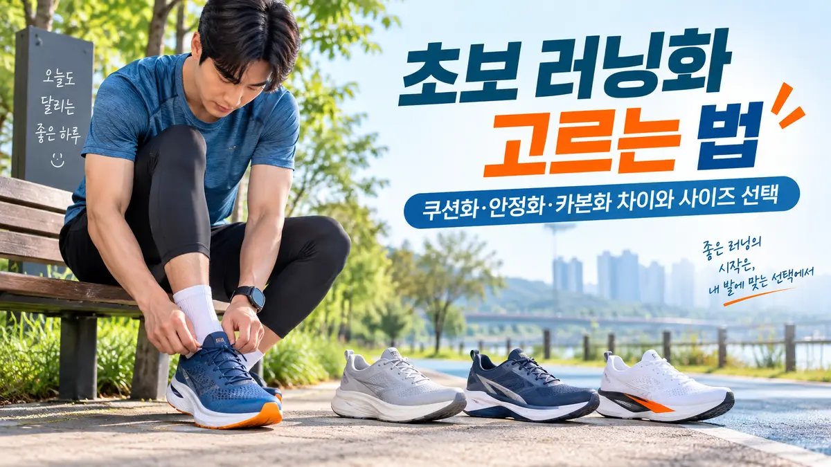 초보 러닝화 고르는 법｜쿠션화·안정화·카본화 차이와 사이즈 선택